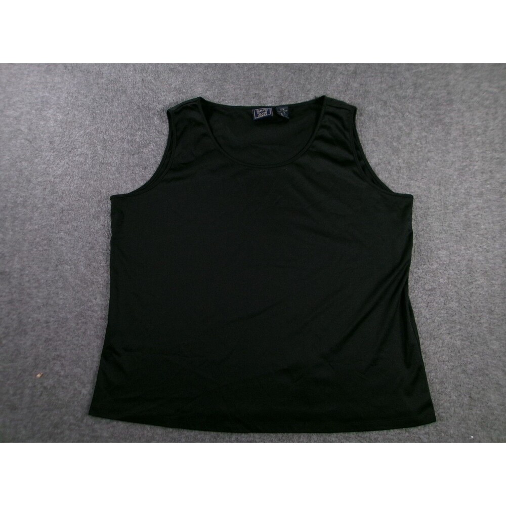 Laura Scott Top Women 22W Black Casual Base Layer Capsule Y2K Hong Kong Summer